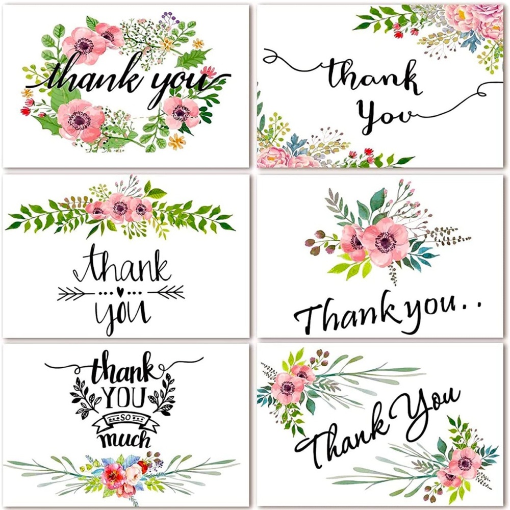 Thank You Cards Set of 6